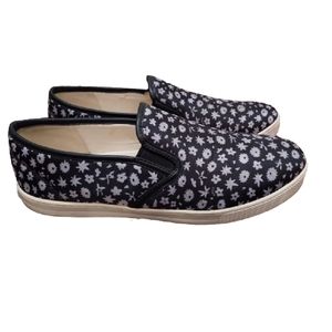 Coach black and white floral sneakers